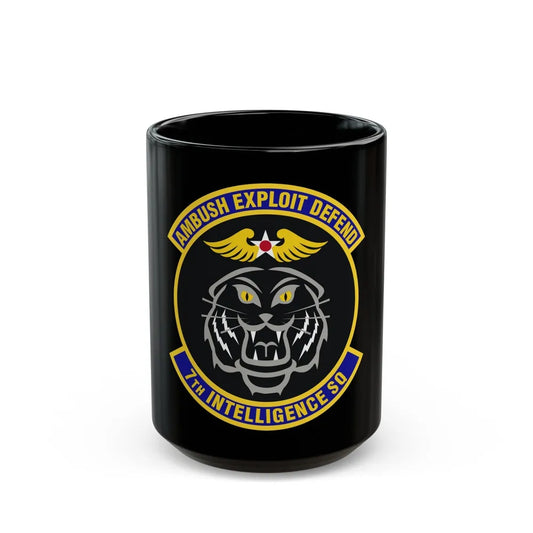 7th Intelligence Squadron (U.S. Air Force) Black Coffee Mug-15oz-Go Mug Yourself