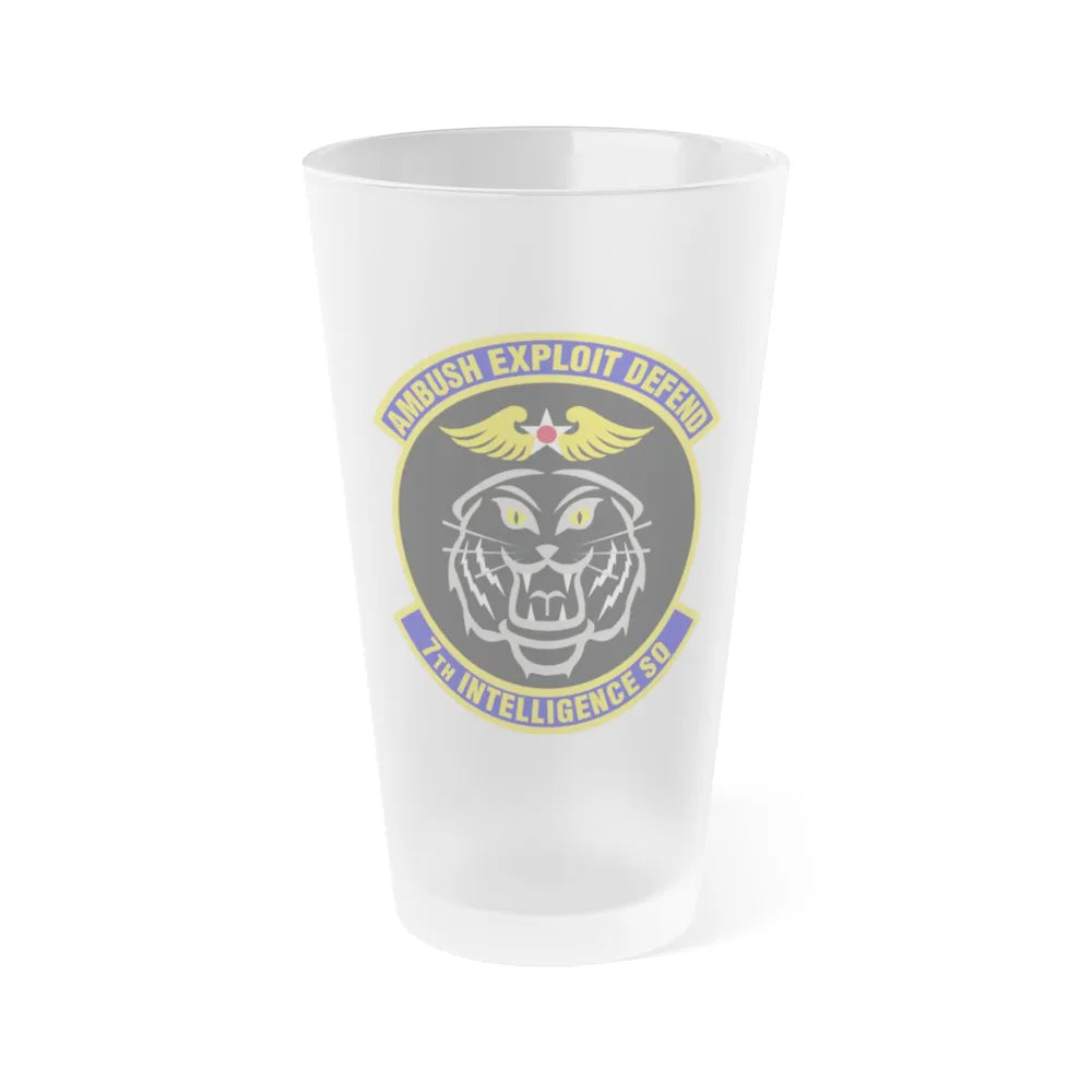 7th Intelligence Squadron (U.S. Air Force) Frosted Pint Glass 16oz-16oz-Frosted-Go Mug Yourself