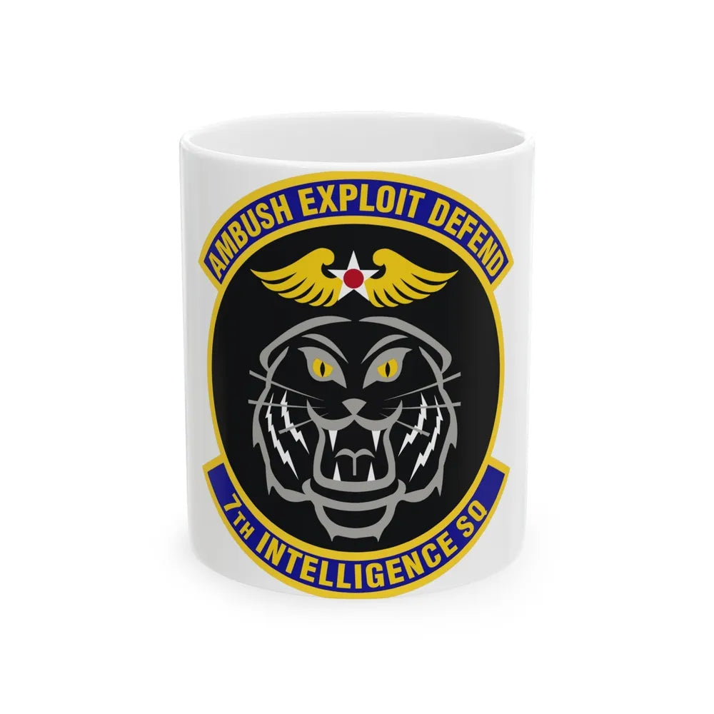 7th Intelligence Squadron (U.S. Air Force) White Coffee Mug-11oz-Go Mug Yourself