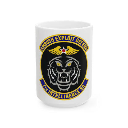 7th Intelligence Squadron (U.S. Air Force) White Coffee Mug-15oz-Go Mug Yourself