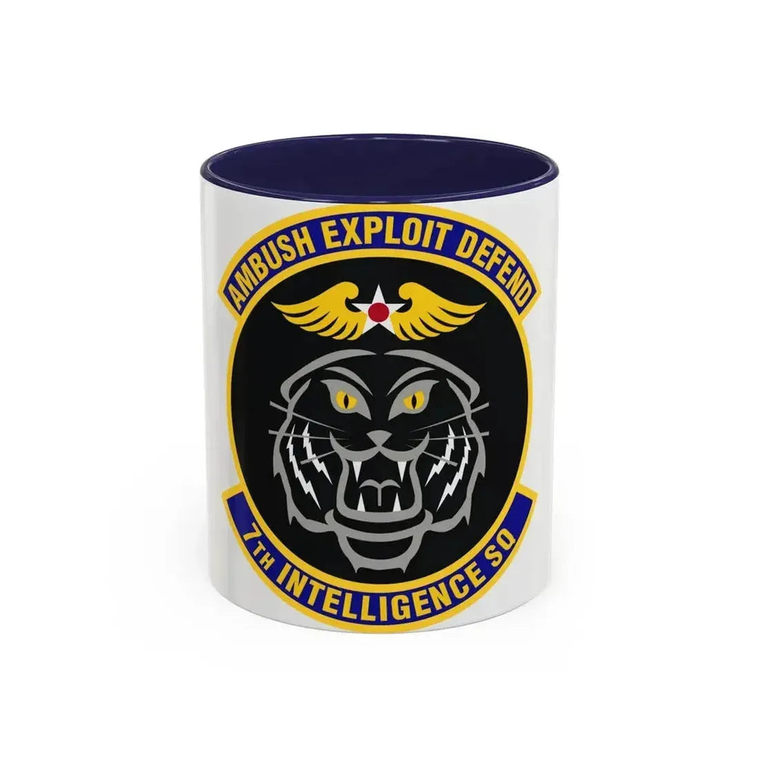 7th Intelligence Squadron (U.S. Air Force) Accent Coffee Mug 11oz Navy - Go Mug Yourself