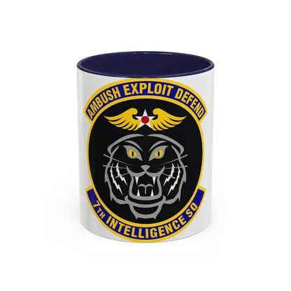 7th Intelligence Squadron (U.S. Air Force) Accent Coffee Mug 11oz Navy - Go Mug Yourself