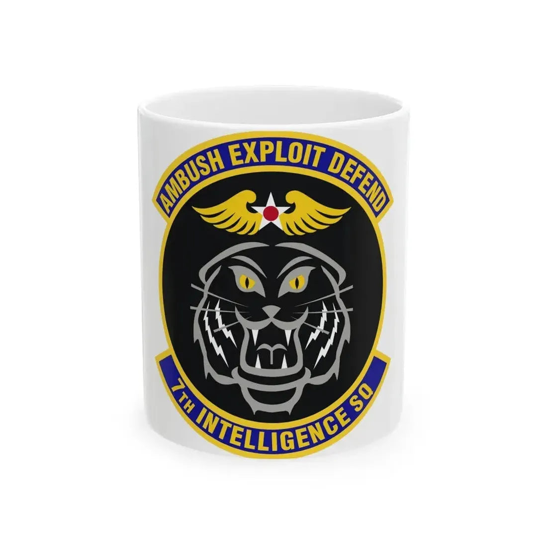 7th Intelligence Squadron (U.S. Air Force) White Coffee Mug 11oz - Go Mug Yourself