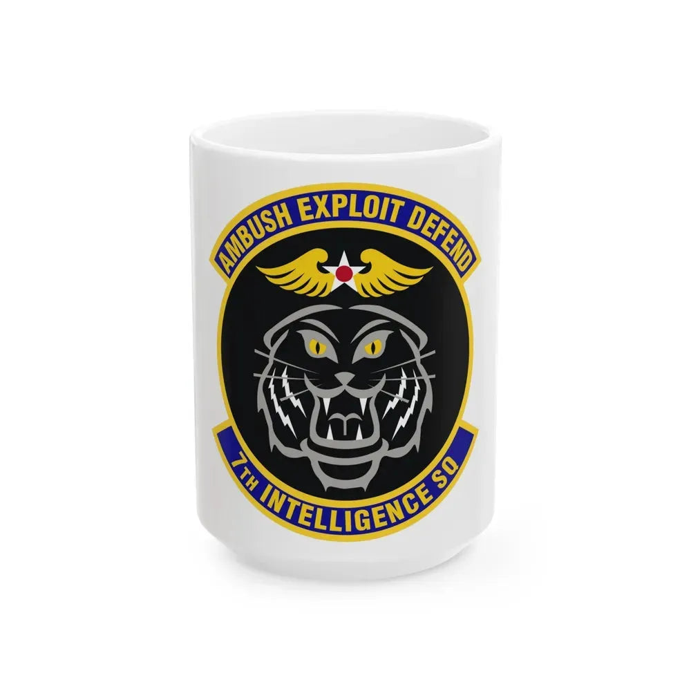 7th Intelligence Squadron (U.S. Air Force) White Coffee Mug 15oz - Go Mug Yourself