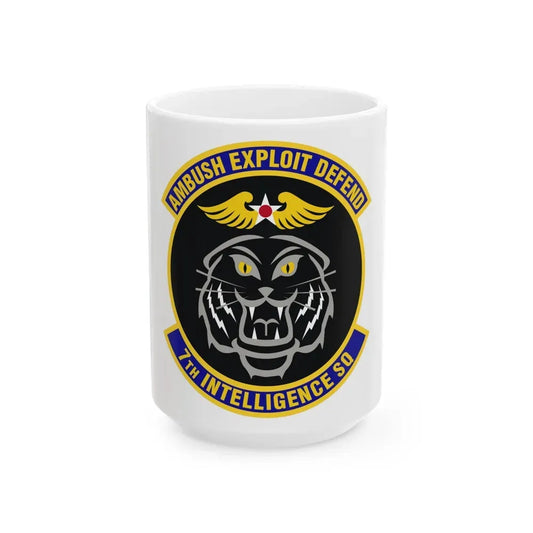 7th Intelligence Squadron (U.S. Air Force) White Coffee Mug 15oz - Go Mug Yourself
