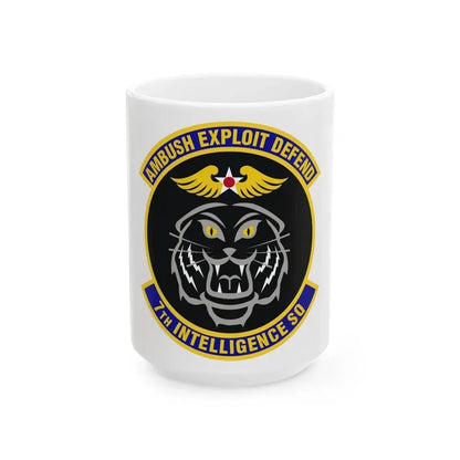 7th Intelligence Squadron (U.S. Air Force) White Coffee Mug 15oz - Go Mug Yourself