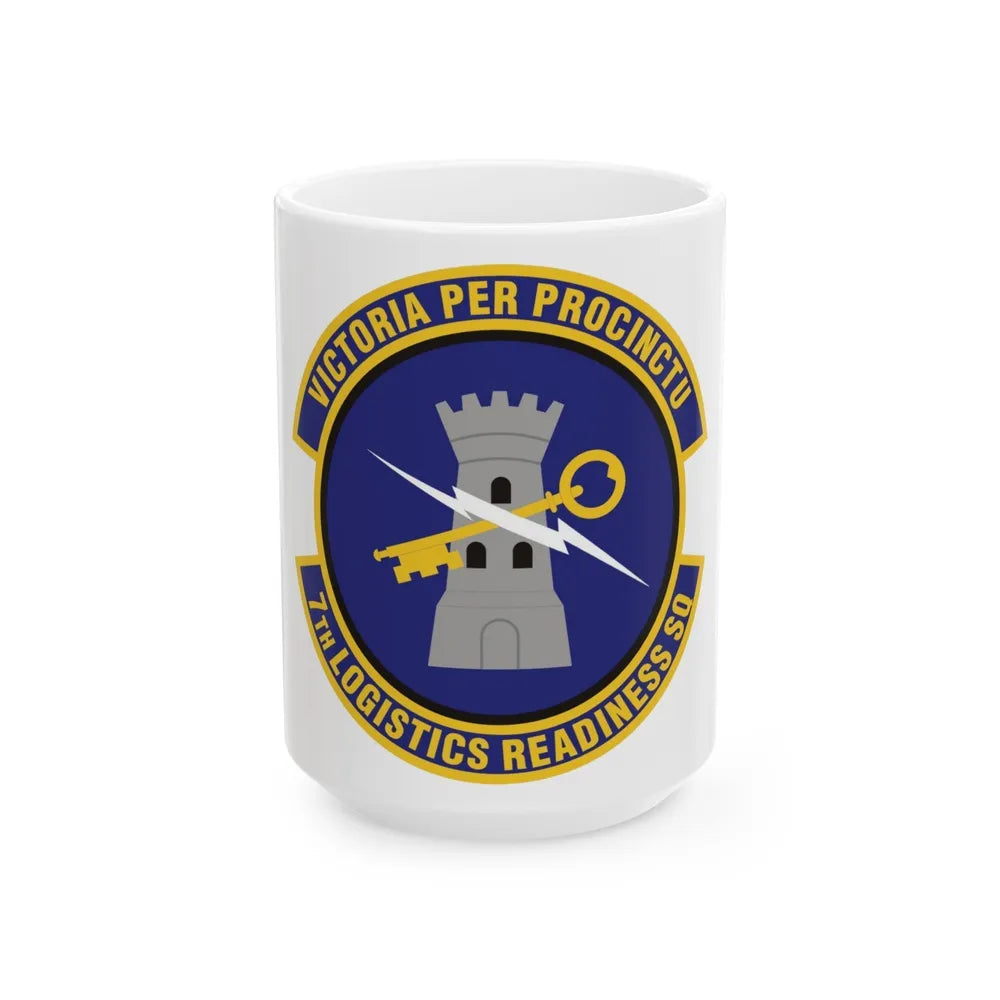 7th Logistics Readiness Squadron (U.S. Air Force) White Coffee Mug-15oz-Go Mug Yourself