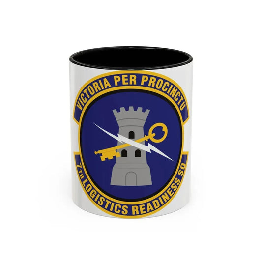 7th Logistics Readiness Squadron (U.S. Air Force) Accent Coffee Mug 11oz Black - Go Mug Yourself