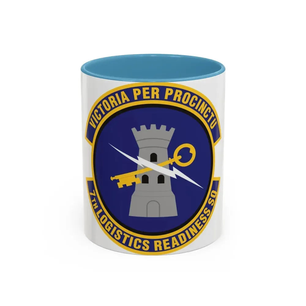 7th Logistics Readiness Squadron (U.S. Air Force) Accent Coffee Mug 11oz Light Blue - Go Mug Yourself
