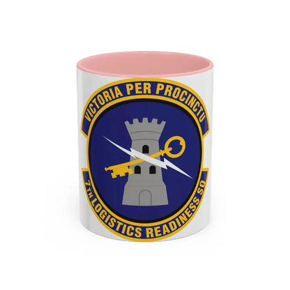 7th Logistics Readiness Squadron (U.S. Air Force) Accent Coffee Mug 11oz Pink - Go Mug Yourself