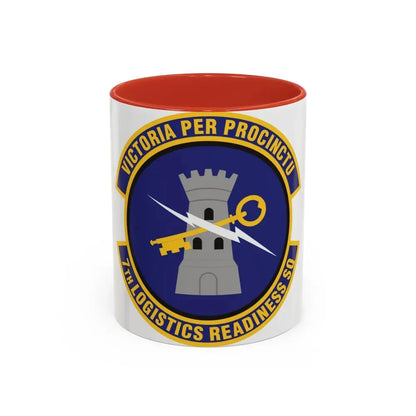 7th Logistics Readiness Squadron (U.S. Air Force) Accent Coffee Mug 11oz Red - Go Mug Yourself
