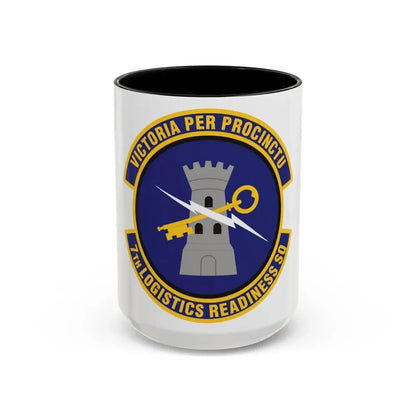 7th Logistics Readiness Squadron (U.S. Air Force) Accent Coffee Mug 15oz Black - Go Mug Yourself