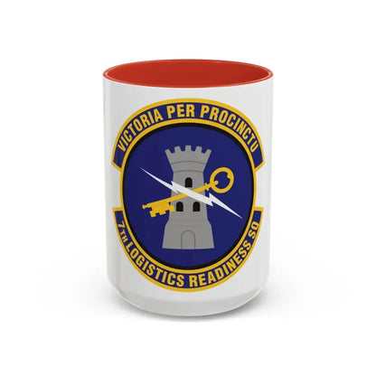 7th Logistics Readiness Squadron (U.S. Air Force) Accent Coffee Mug 15oz Red - Go Mug Yourself