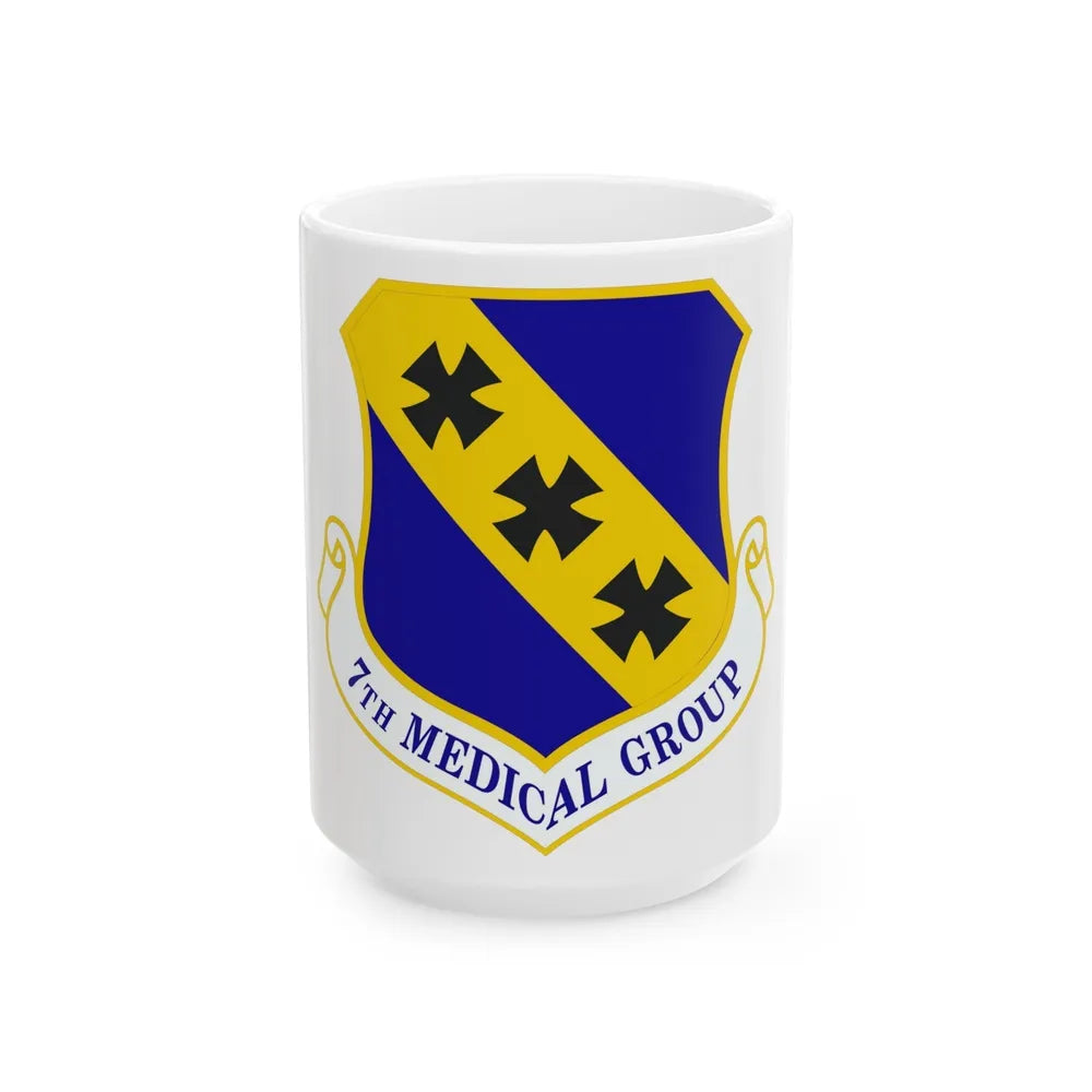 7th Medical Group (U.S. Air Force) White Coffee Mug-15oz-Go Mug Yourself