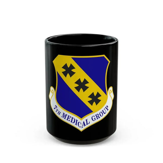7th Medical Group (U.S. Air Force) Black Coffee Mug 15oz - Go Mug Yourself