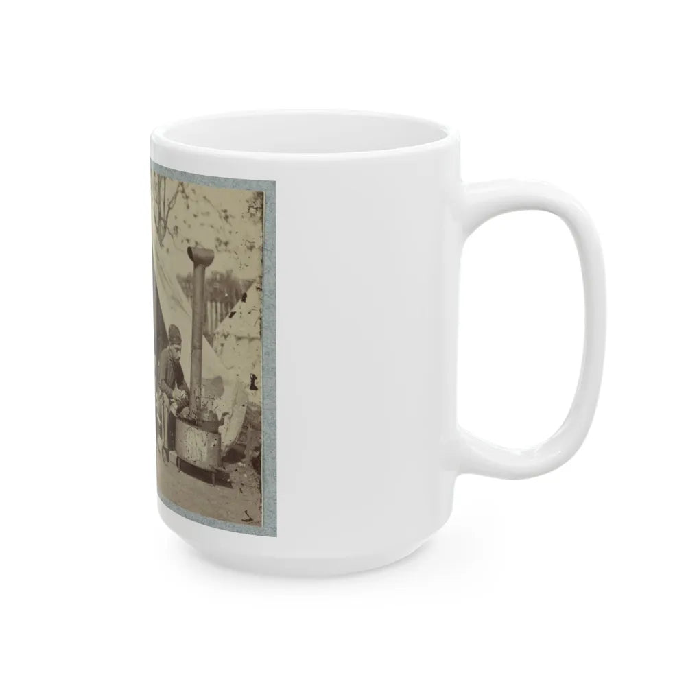 7th N.Y. State Militia, Camp Cameron, D.C., 1861 004 (U.S. Civil War) White Coffee Mug-Go Mug Yourself