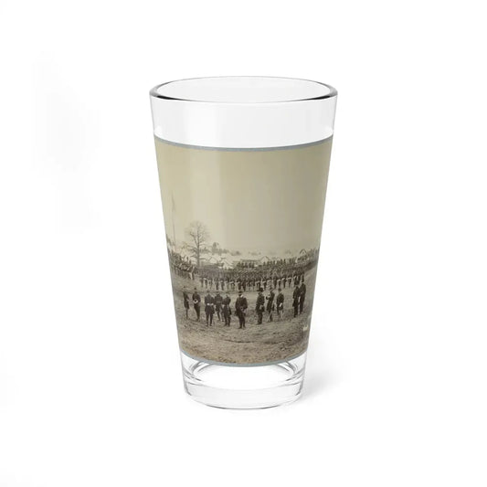 7th New York Cavalry-- Gen. I. N. Palmer & Staff In Foreground-- Camp Near Washington, D. C. (U.S. Civil War) Pint Glass 16oz 16oz - Go Mug Yourself