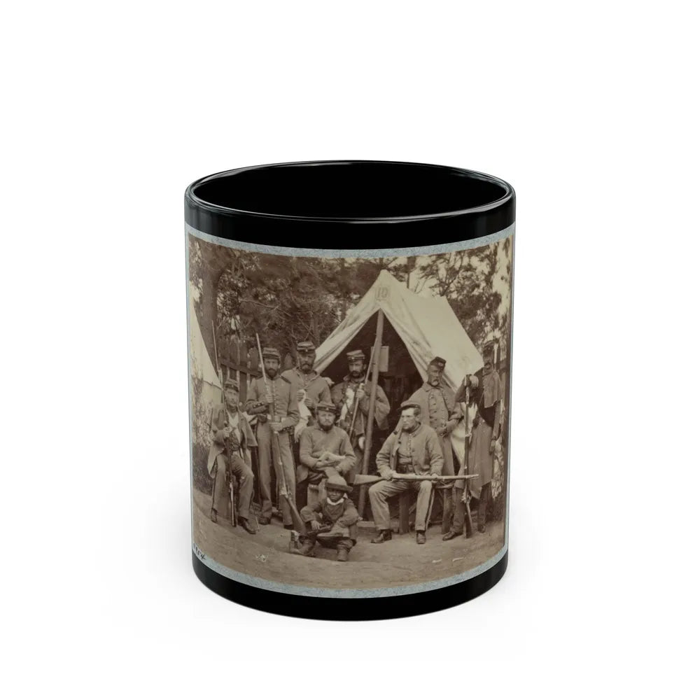 7th New York State Militia, Camp Cameron, D.C., 1861 001(2) (U.S. Civil War) Black Coffee Mug-11oz-Go Mug Yourself