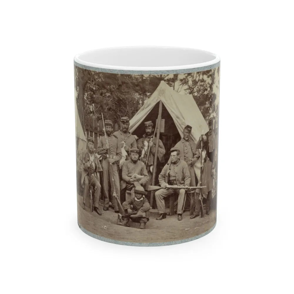 7th New York State Militia, Camp Cameron, D.C., 1861 001(2) (U.S. Civil War) White Coffee Mug-11oz-Go Mug Yourself