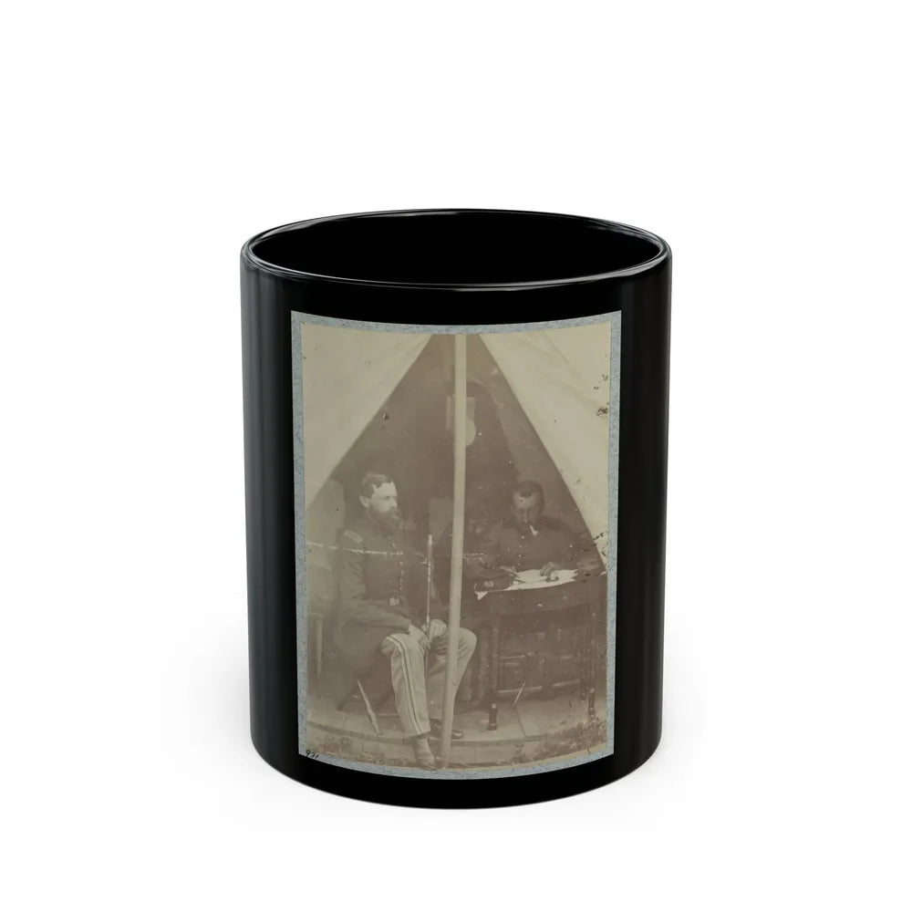 7th New York State Militia, Camp Cameron, D.C., 1861 002 (U.S. Civil War) Black Coffee Mug-11oz-Go Mug Yourself