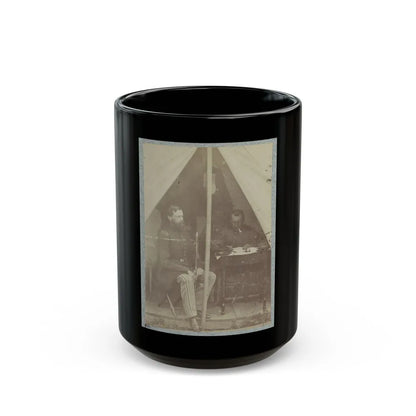 7th New York State Militia, Camp Cameron, D.C., 1861 002 (U.S. Civil War) Black Coffee Mug-15oz-Go Mug Yourself