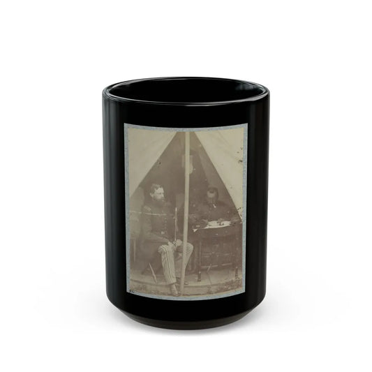 7th New York State Militia, Camp Cameron, D.C., 1861 002 (U.S. Civil War) Black Coffee Mug-15oz-Go Mug Yourself