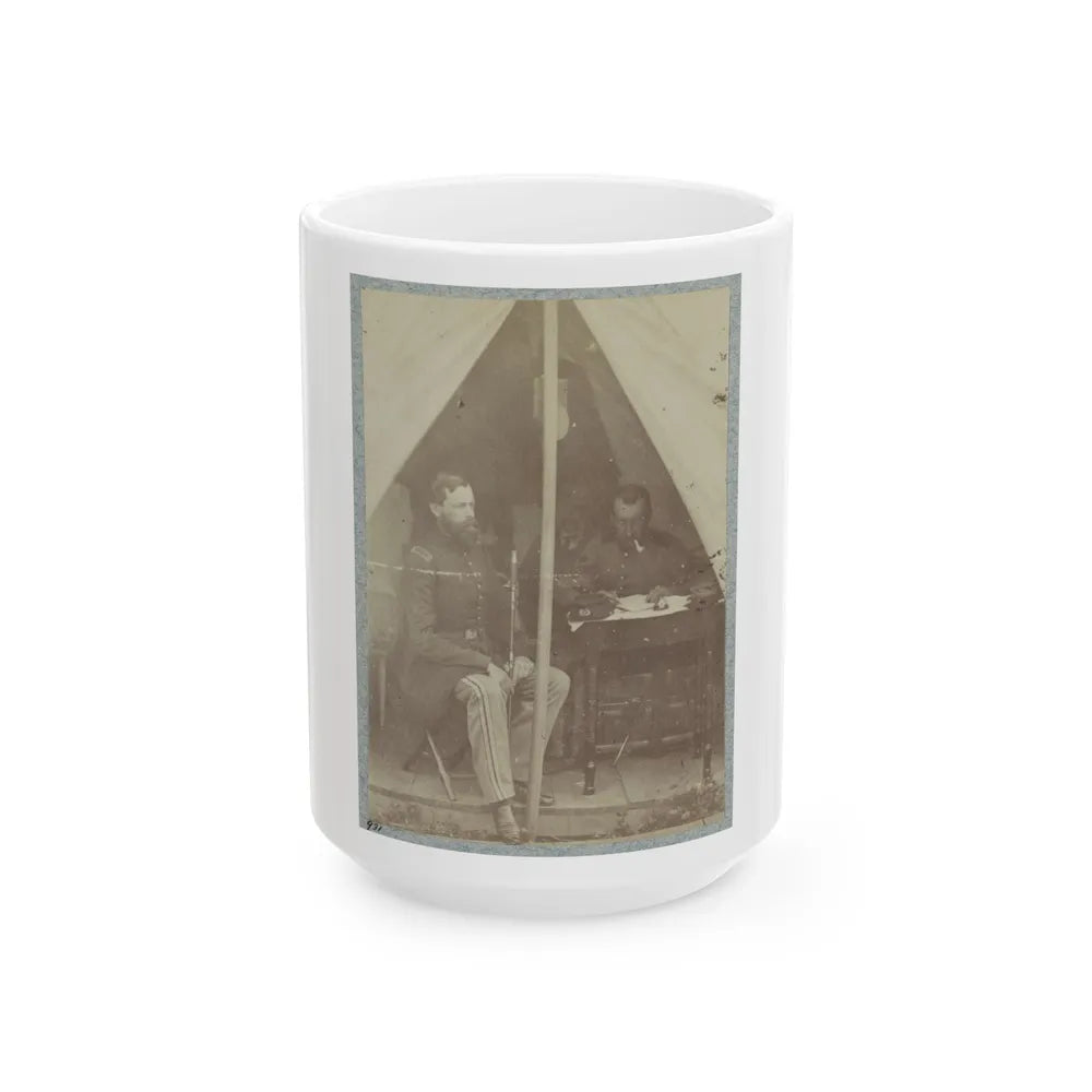 7th New York State Militia, Camp Cameron, D.C., 1861 002 (U.S. Civil War) White Coffee Mug-15oz-Go Mug Yourself