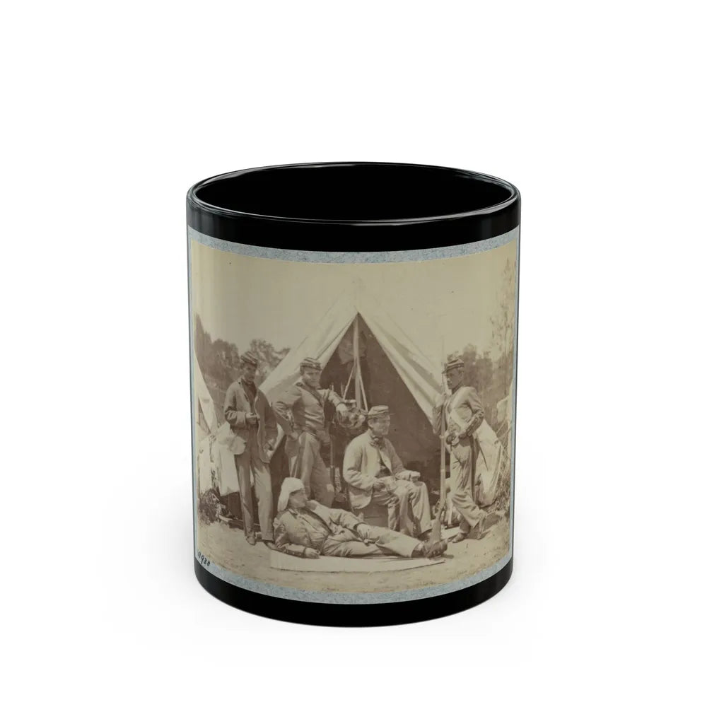 7th New York State Militia, Camp Cameron, D.C., 1861 002(2) (U.S. Civil War) Black Coffee Mug-11oz-Go Mug Yourself