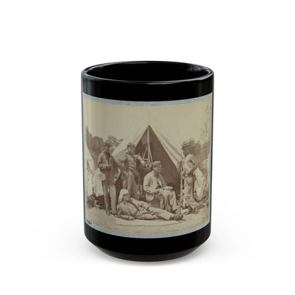 7th New York State Militia, Camp Cameron, D.C., 1861 002(2) (U.S. Civil War) Black Coffee Mug-15oz-Go Mug Yourself