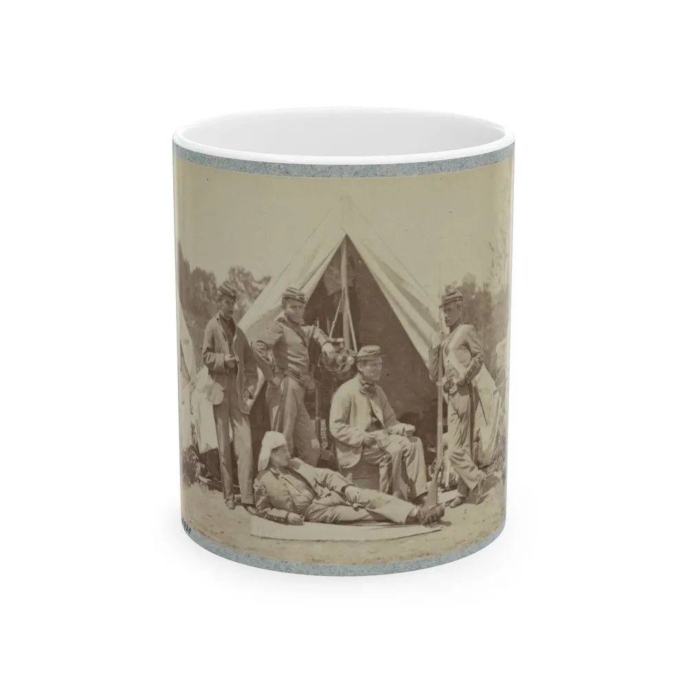 7th New York State Militia, Camp Cameron, D.C., 1861 002(2) (U.S. Civil War) White Coffee Mug-11oz-Go Mug Yourself