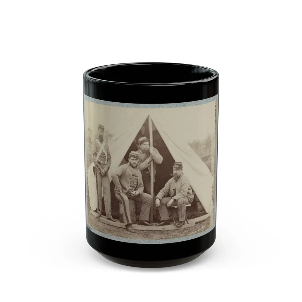 7th New York State Militia, Camp Cameron, D.C., 1861 003(2) (U.S. Civil War) Black Coffee Mug-15oz-Go Mug Yourself