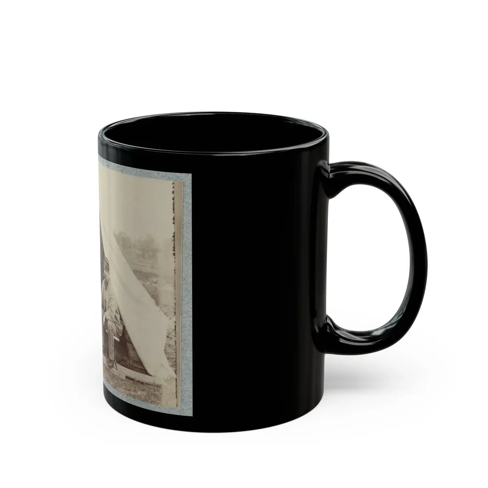 7th New York State Militia, Camp Cameron, D.C., 1861 003(2) (U.S. Civil War) Black Coffee Mug-Go Mug Yourself