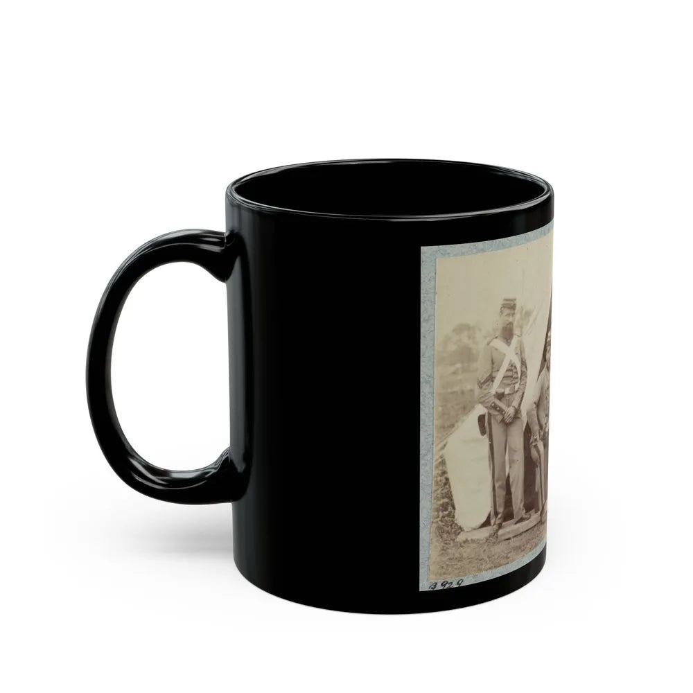 7th New York State Militia, Camp Cameron, D.C., 1861 003(2) (U.S. Civil War) Black Coffee Mug-Go Mug Yourself