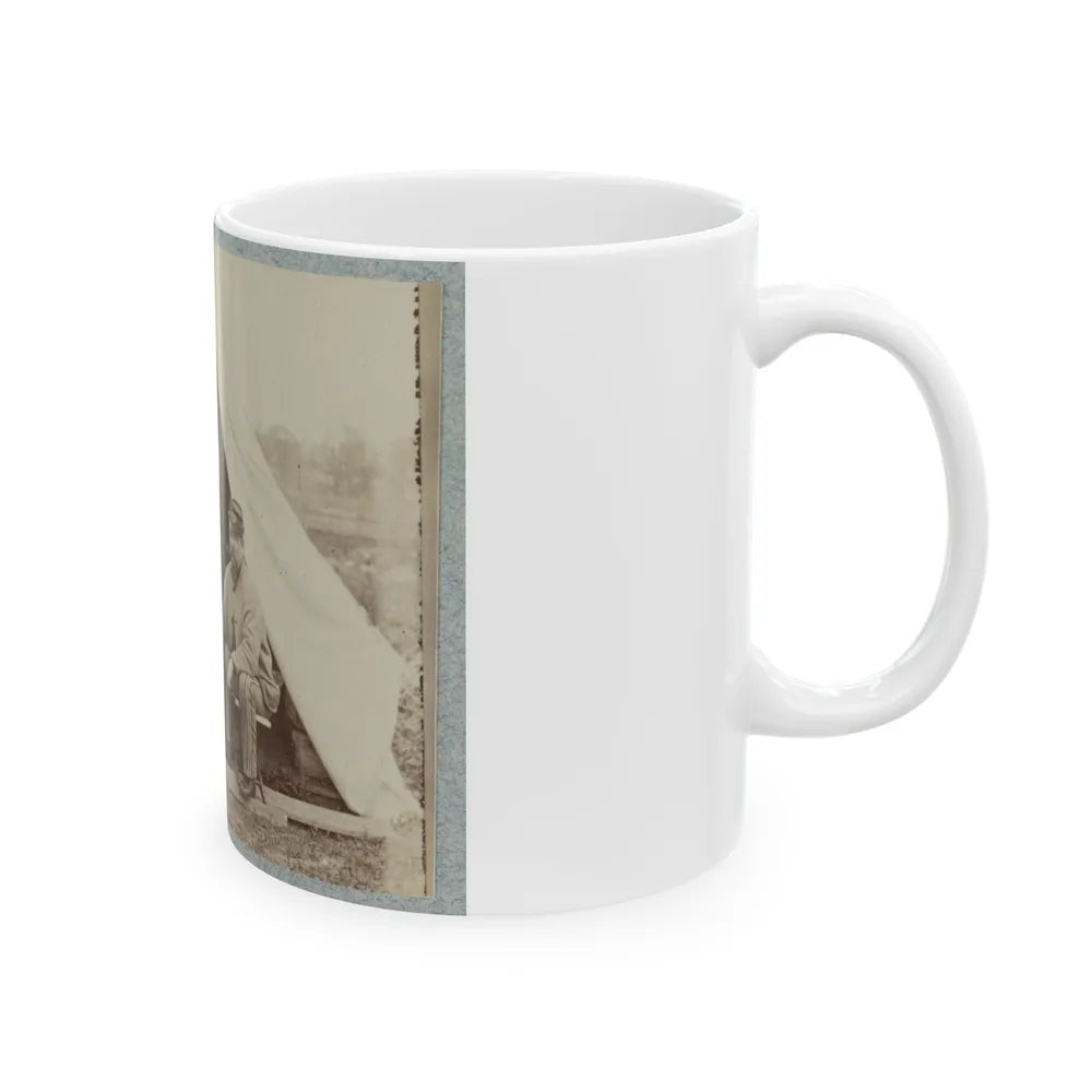 7th New York State Militia, Camp Cameron, D.C., 1861 003(2) (U.S. Civil War) White Coffee Mug-Go Mug Yourself