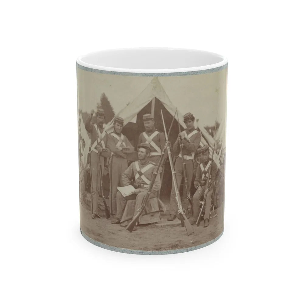 7th New York State Militia, Camp Cameron, D.C., 1861 004 (U.S. Civil War) White Coffee Mug-11oz-Go Mug Yourself