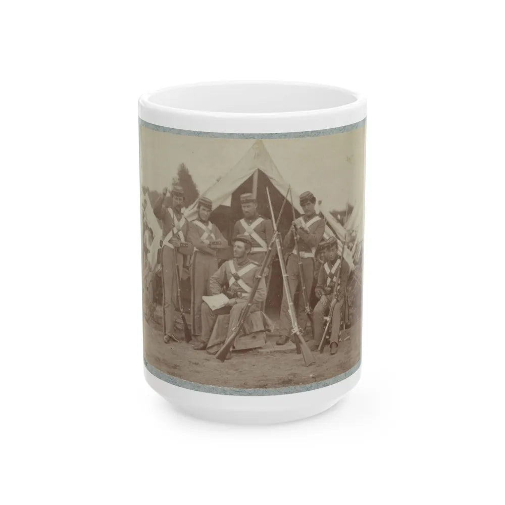 7th New York State Militia, Camp Cameron, D.C., 1861 004 (U.S. Civil War) White Coffee Mug-15oz-Go Mug Yourself