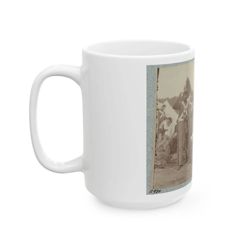 7th New York State Militia, Camp Cameron, D.C., 1861 004 (U.S. Civil War) White Coffee Mug-Go Mug Yourself