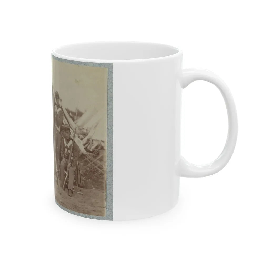 7th New York State Militia, Camp Cameron, D.C., 1861 004 (U.S. Civil War) White Coffee Mug-Go Mug Yourself