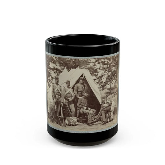 7th New York State Militia, Camp Cameron, D.C., 1861 005 (U.S. Civil War) Black Coffee Mug-15oz-Go Mug Yourself