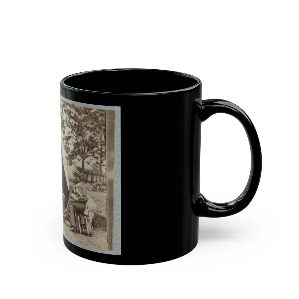 7th New York State Militia, Camp Cameron, D.C., 1861 005 (U.S. Civil War) Black Coffee Mug-Go Mug Yourself