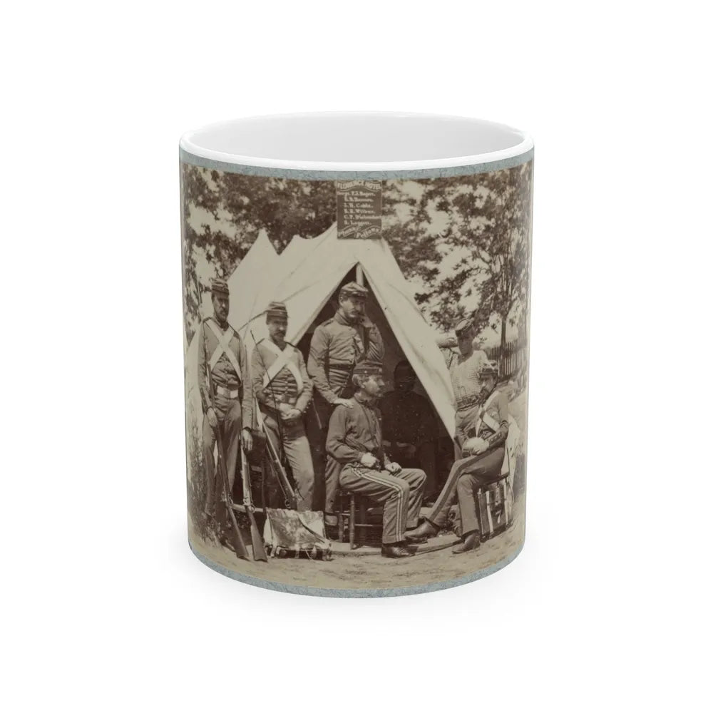 7th New York State Militia, Camp Cameron, D.C., 1861 005 (U.S. Civil War) White Coffee Mug-11oz-Go Mug Yourself