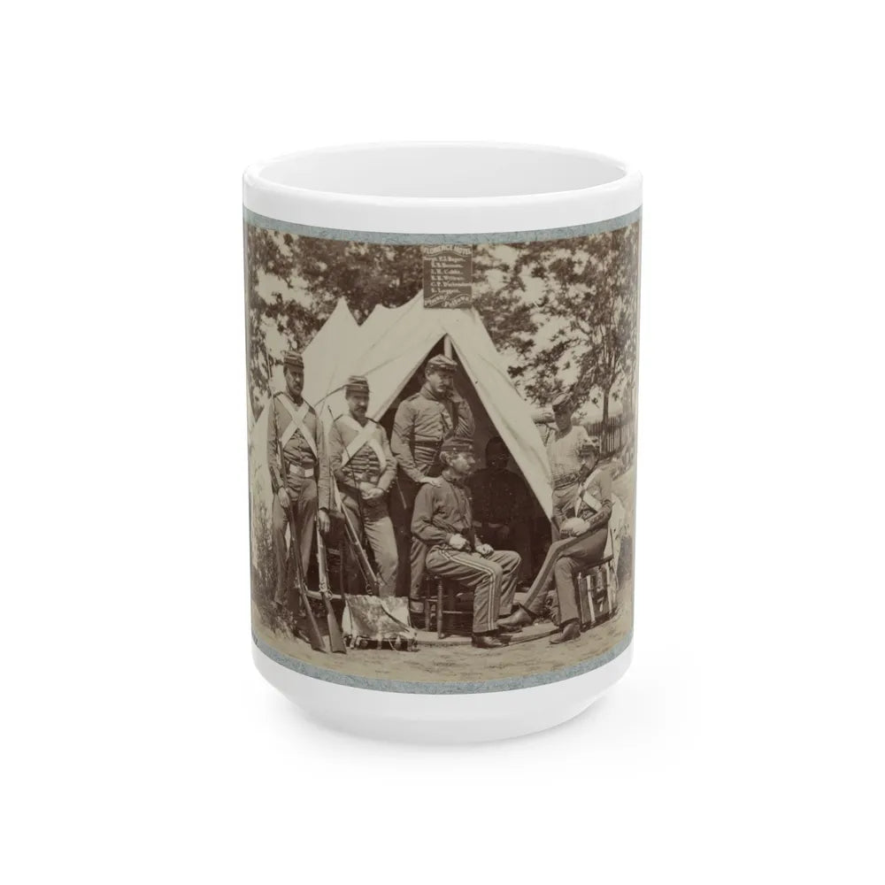 7th New York State Militia, Camp Cameron, D.C., 1861 005 (U.S. Civil War) White Coffee Mug-15oz-Go Mug Yourself