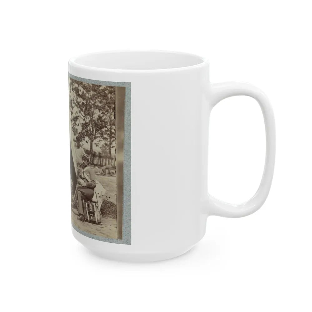 7th New York State Militia, Camp Cameron, D.C., 1861 005 (U.S. Civil War) White Coffee Mug-Go Mug Yourself