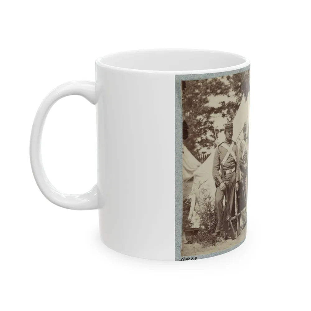 7th New York State Militia, Camp Cameron, D.C., 1861 005 (U.S. Civil War) White Coffee Mug-Go Mug Yourself