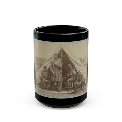 7th New York State Militia, Camp Cameron, D.C., 1861 006 (U.S. Civil War) Black Coffee Mug-15oz-Go Mug Yourself