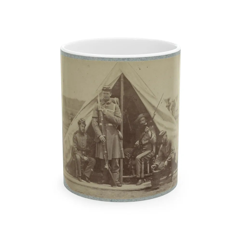 7th New York State Militia, Camp Cameron, D.C., 1861 006 (U.S. Civil War) White Coffee Mug-11oz-Go Mug Yourself