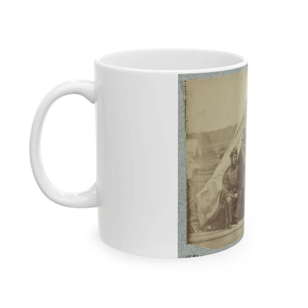 7th New York State Militia, Camp Cameron, D.C., 1861 006 (U.S. Civil War) White Coffee Mug-Go Mug Yourself