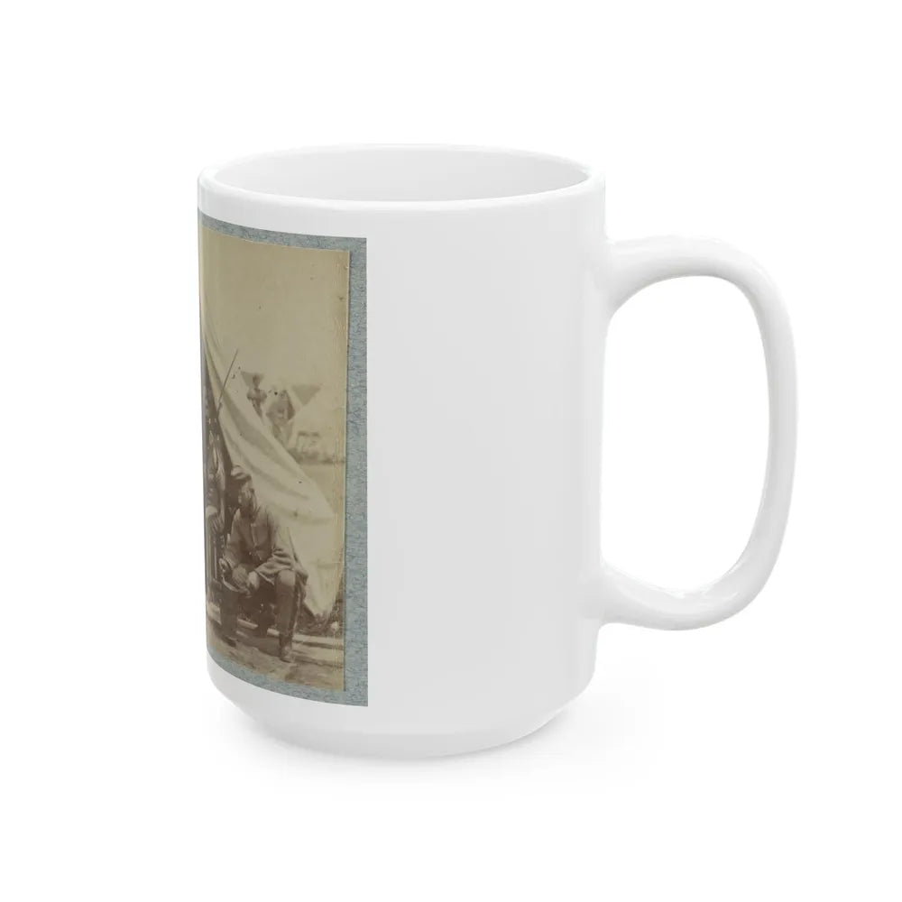 7th New York State Militia, Camp Cameron, D.C., 1861 006 (U.S. Civil War) White Coffee Mug-Go Mug Yourself