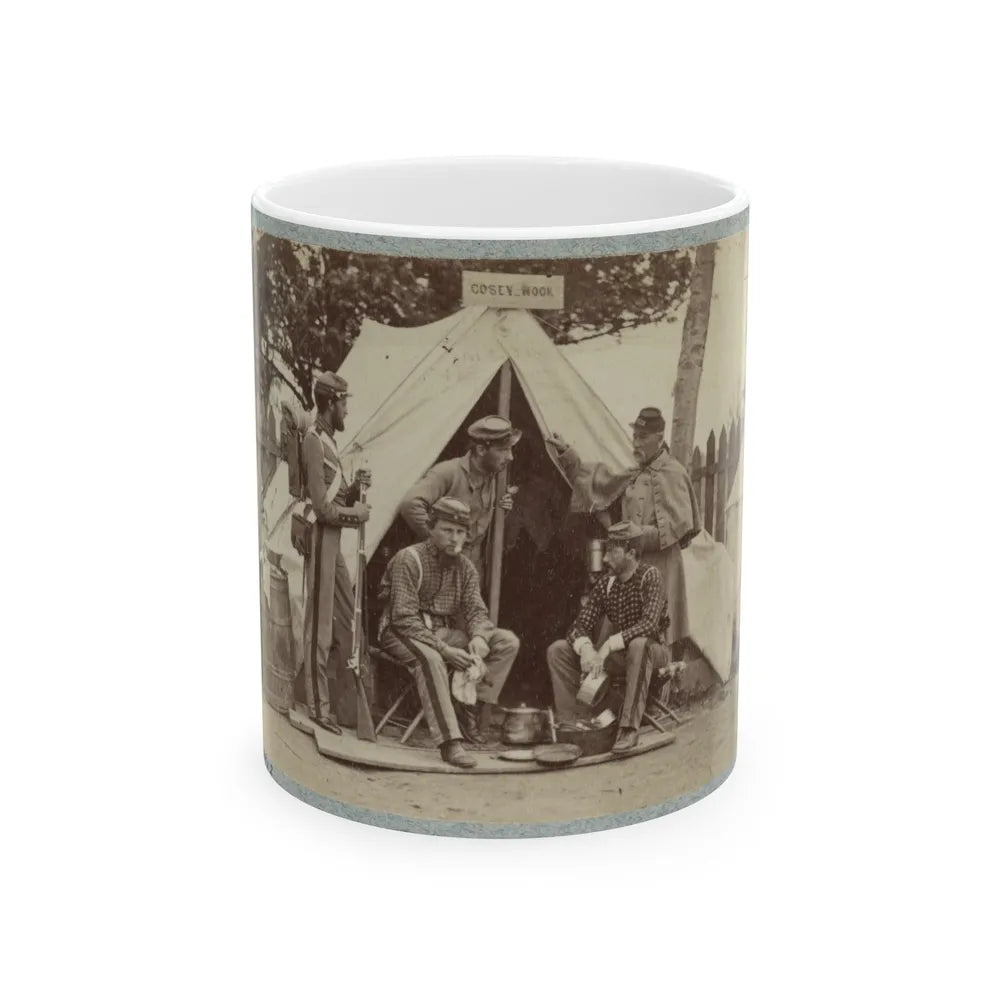 7th New York State Militia, Camp Cameron, D.C., 1861 007 (U.S. Civil War) White Coffee Mug-11oz-Go Mug Yourself