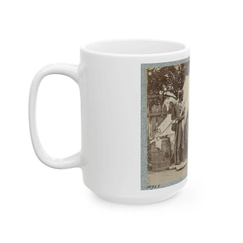 7th New York State Militia, Camp Cameron, D.C., 1861 007 (U.S. Civil War) White Coffee Mug-Go Mug Yourself